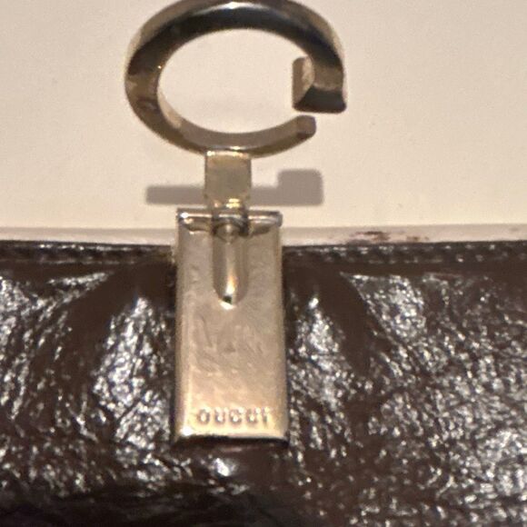 Gucci Foldover Long GG Monogram Logo Canvas Brown PROJECT TLC READ - Picture 12 of 15